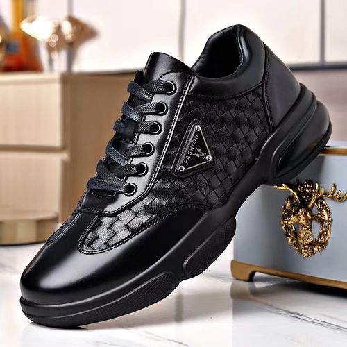 Men's Breathable Leather Shoes Spring Autumn New Sports Business Casual Shoes Low Cut Lace Up Lightweight Men's Shoes Sneakers