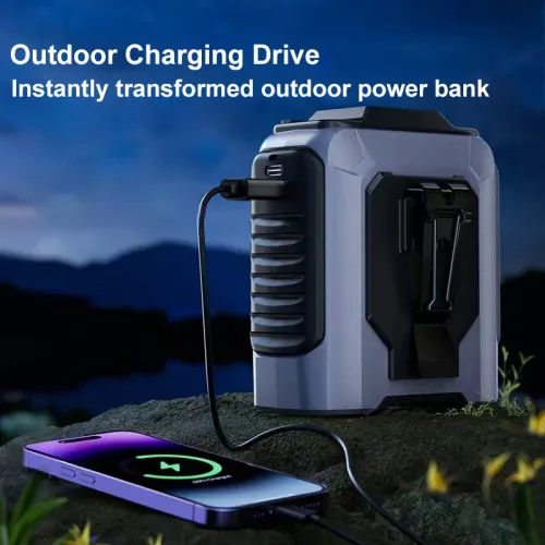 Beat the Heat in Nigeria! Hands-Free Cooling Waist Fan with Flashlight