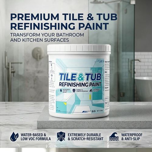 Premium Tile & Tub Refinishing Paint Kit 300g