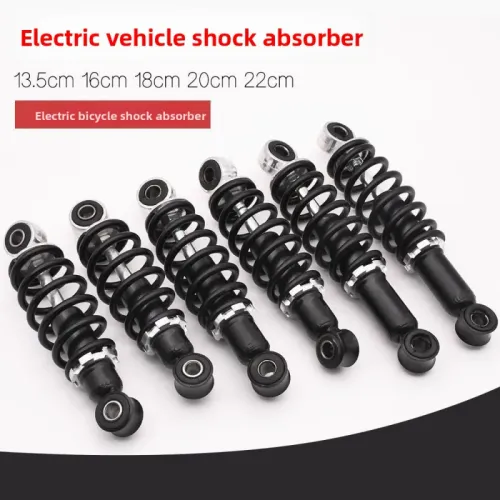 A pairElectric bicycle rear shock absorber, modified with thickened spring shock absorber, simple buffering shock absorber