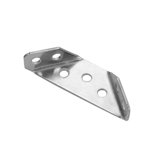 10Pcs Stainless Steel Corner Brackets with Screws 90° Right Angle for Wood Furniture Shelves Cabinets Corner