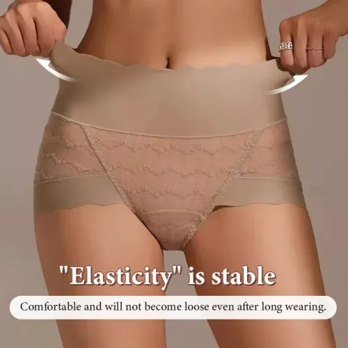 Women's Panties Silky Smooth Fit Micro-pressure Silk Warming Light Oxygen Thin Translucent