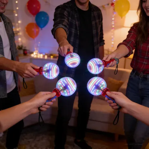 😍Glowing Spinning Ball Stick👨‍👩‍👧‍👦Bright Fun for Every Moment！