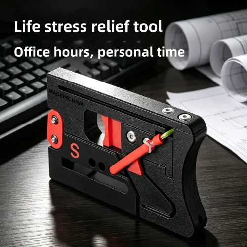 Card Pocket Portable Magic Box Slingshot Decompress Toy Portable EDC Folding Enhanced EDC Survival Gear Outdoor Target Shooting