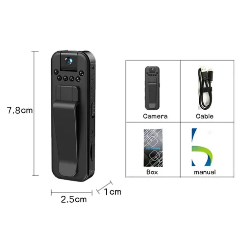 HD Chest-Mounted Action Camera Professional Wearable Video Recorder