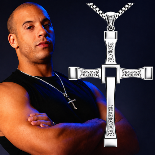 Stainless Steel Chain Gold Sliver Color Cross Pendant Necklace Men Women Hanging Activity Male Gift