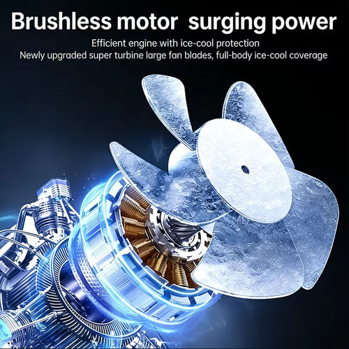 High-speed Waist Fan Outdoor Fan Portable Waist Hanging Neck Strong Dual Air Vents Fans for Travel Sports Courier Outdoor Work
