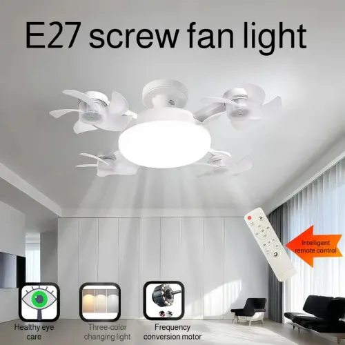 Folding Household Energy Saving Drone Fan Light Silent Operation Ceiling Fan Light