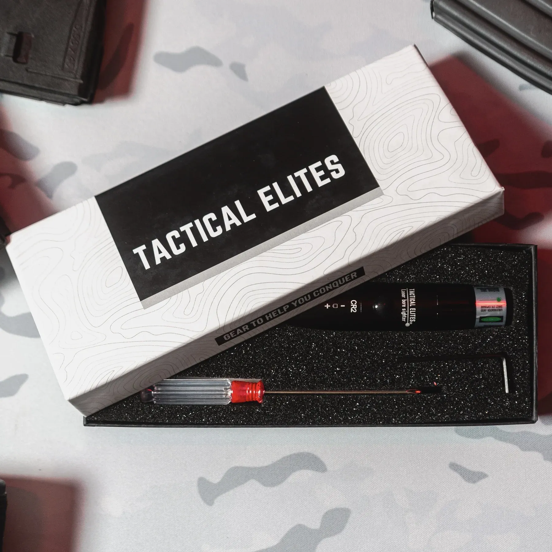 Infrared calibrator, zeroing device, red and green laser sight.