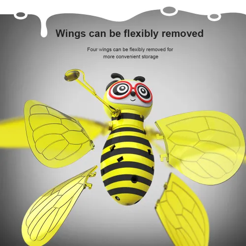 Little Bee Flying Vehicle Aircraft Gesture Sensing Vehicle Flying Helicopter Lights Children's Toys Birthday Gift Christmas