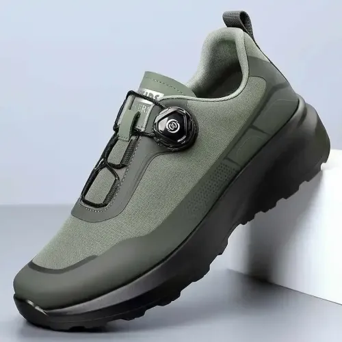 Breathable and comfortable rotating button sports shoes