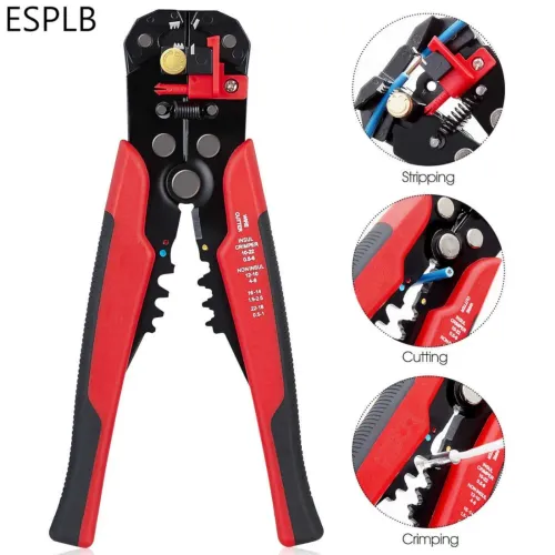 Wire Stripper Self-adjusting Cable Cutter Crimper Automatic Wire Stripping Tool Cutting Pliers Tool