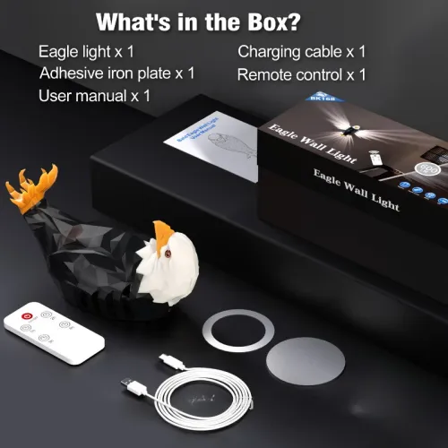 USB rechargeable, remote control magnetic wall mounted light, suitable for bedrooms and corridors