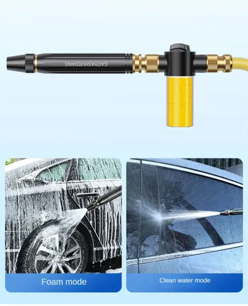 Hose Nozzle Metal Water Hose Sprayer High Pressure Multifunctional Tools For Watering And Washing 360 Rotary Switch