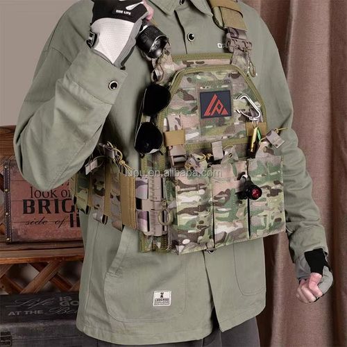 Tactical Style Plate Carrier Loaded Weight Vest Multifunctional Breathable