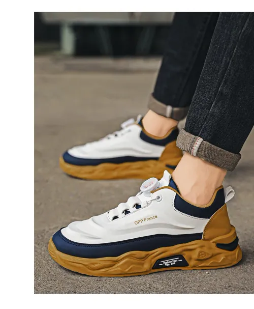 New men's sports shoes, multifunctional anti slip running shoes, thick soled outdoor walking shoes