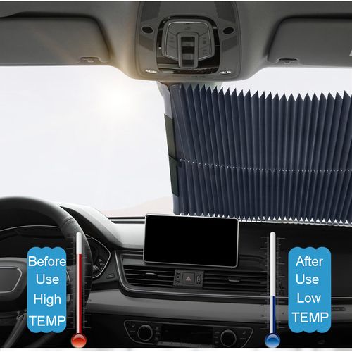 Foldable car sunshade pleated shade anti-ultraviolet