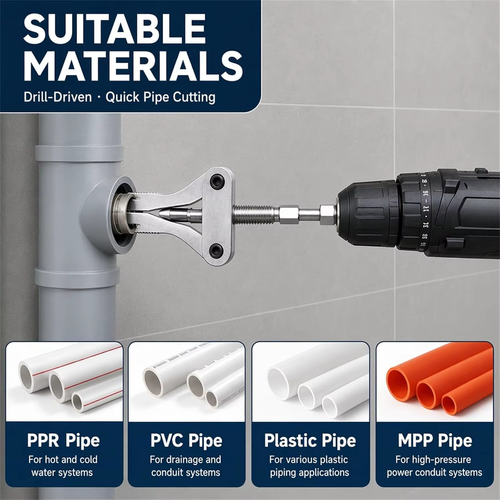 🔧 Electric Drill Pipe Thread Extractor Broken Nipple Remover for 1 2 3 4 and 1 Inch PPR PVC Water Pipes Plumbing Repair ⚙️