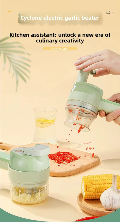Gatling-style Electric Handheld Chopper – Multifunctional Vegetable Cutter