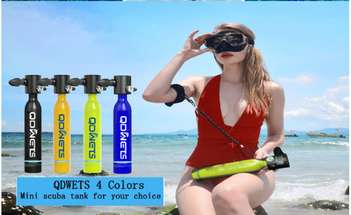 DIDEEP 0.5L Scuba Oxygen Tank New Diving Equipment for Underwater Breathing Training