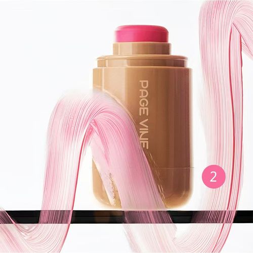 New Blush Stick 3-in-1 Cheek Lip Tinted Moistured Blush Stick Silky Brighten Blush Cream Blusher Cosmetics Tubes Matte Contour