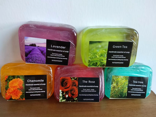 5 bars of natural essential oil soap
