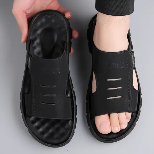 Men's Summer Comfortable Anti-Slip Wear-Resistant Beach Sandals Flip Flops