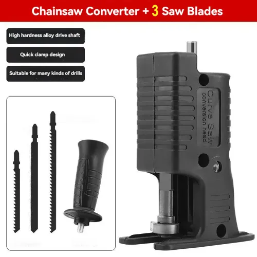 Portable Reciprocating Saw Adapter Electric Drill Modified Electric JigSaw Curve Saw Power Tool for Wood PVC Steel Pipe Cutting