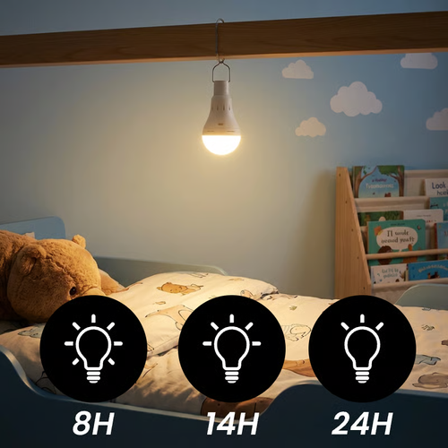 Multifunctional Portable Rechargeable LED Bulb with Remote Control