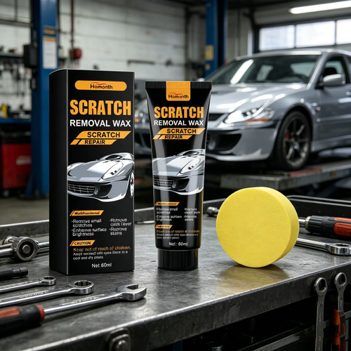 2pcs Car Scratch Removal Wax Kit Scratches Repair Polish Swirl Remover Anti Scratch Restore Shine Auto Body Paint Grinding Compound