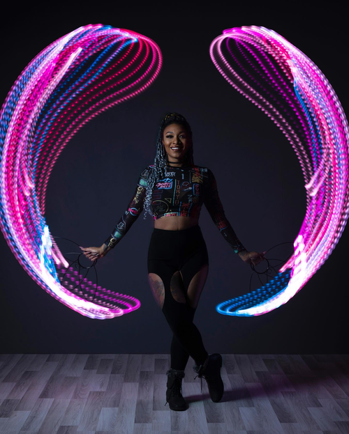 🔥Vibrant LED flow fan ambient light🎁