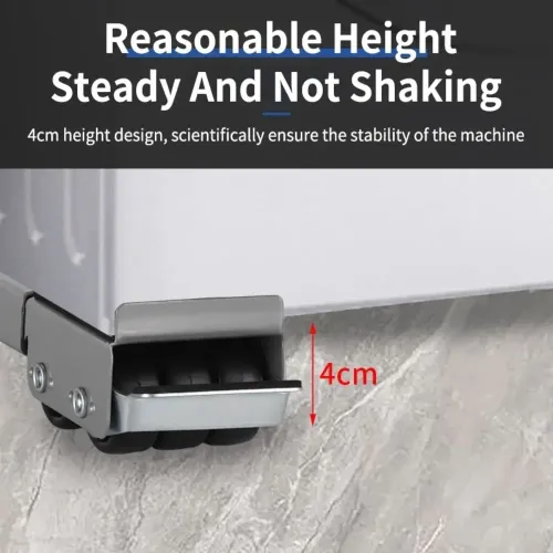 2pc Dryer Holder Universal Mobile Roller Bracket 24 Wheel Refrigerator Base Mount Multifunction Adjustable Washing Machine Stand