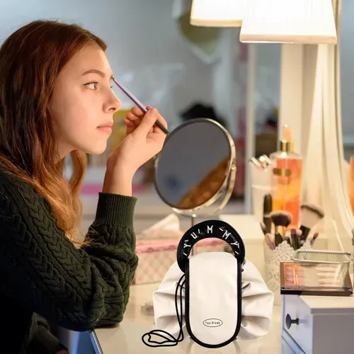 💖 Large Capacity Leather Drawstring Cosmetic Bag💖 👇