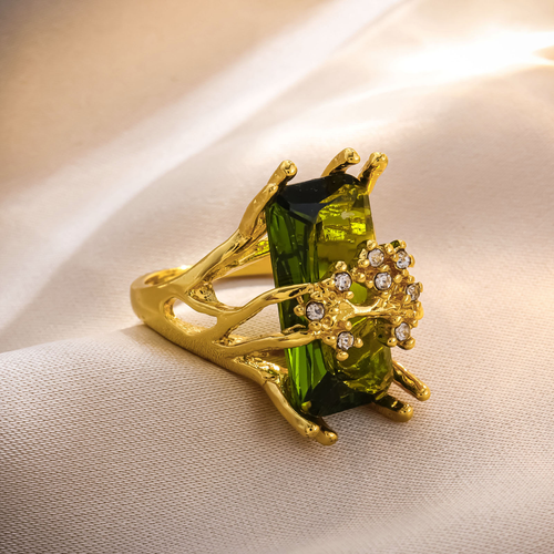 Super beautiful ring！ Adjustable gold plated gold filled jewelry😍