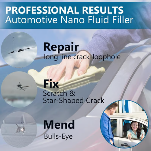 2-Bottle Windshield Crack and Chip Repair Kit