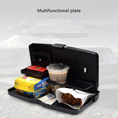 3-in-1 Car Tray: Cup Holder, Meal Table, and Writing Desk