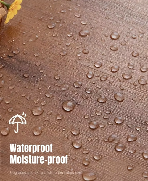 10pcs Wood Grain Peel and Stick PVC Floor Tile Living Room Self Adhesive Floor Sticker
