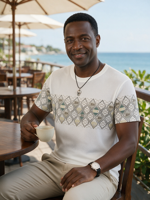 Mature Light Luxury Business T-shirt WHITE