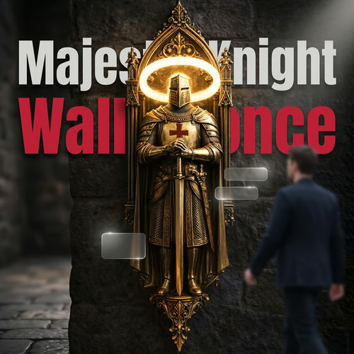 🙏 Guardian of God Wall Lamp – Medieval Knight Sconce with Warm Holy Glow | Protect Your Home in Style | Limited Offer!​ 🕯️