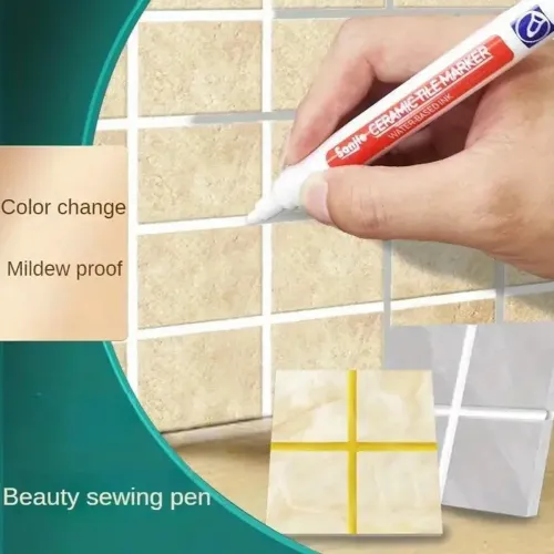 5pcs Waterproof Tile Marker Grout Pen Wall Seam for Floor Bathroom Kitchen Toilet Wall Seam Repair