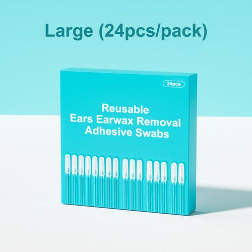 96PCS Reusable Earwax Removal Adhesive Swabs