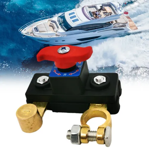 Car Battery Disconnect Switch, 12-24V Heavy Duty Master Kill Switch with Bidirectional Rotatable Joint