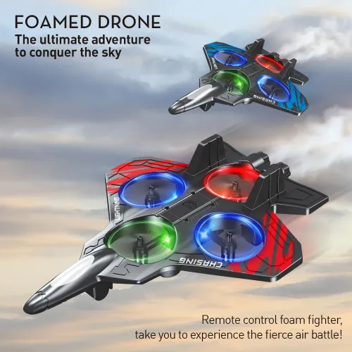 Complete Flying Kit: Professional RC Fighter Jet Drone - USB Type-C Fast Charging Included