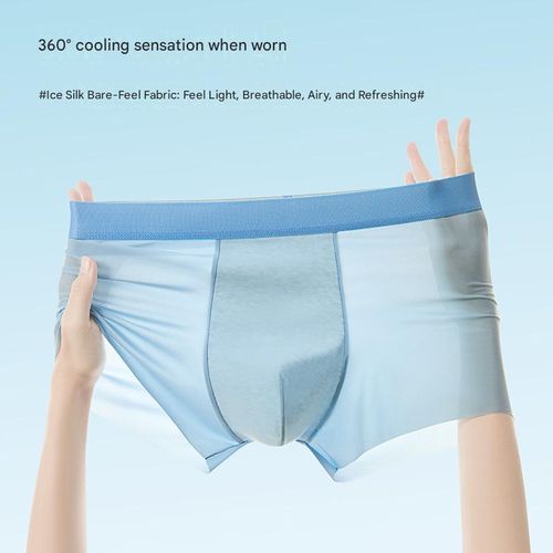 3 Pack Deal: Premium Mens Ice Silk Antibacterial Underwear – Stay Cool  Fresh!