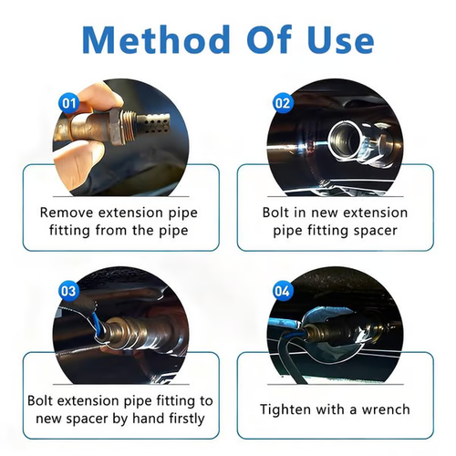 2pcs Oxygen Sensor Filter Adapter