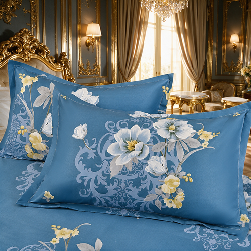 Floral Ruffled Bed Skirt 3-Piece Set 200cm * 220cm