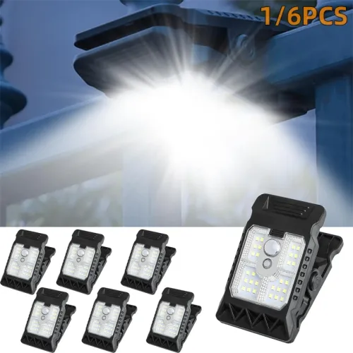 Clip on solar light outdoor waterproof LED motion sensor light with 3 modes and 3 installations