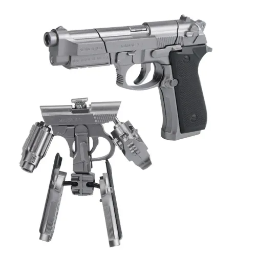 New type of deformation gun alloy assembly robot diamond mechanical puzzle model