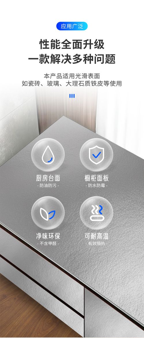 Kitchen wall stickers self-adhesive aluminum foil anti-oil wall stickers suitable for countertops drawers cabinets shelves line