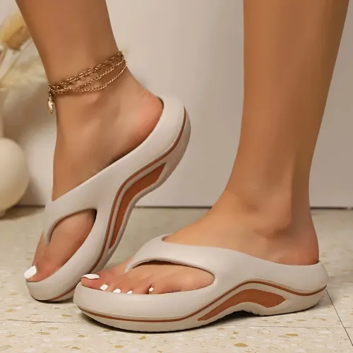 2026 New Leisure Indoor Street Flip Flops For Women Men House Shoes Soft EVA Light Weight Beach Slippers Couples Bathroom Slides